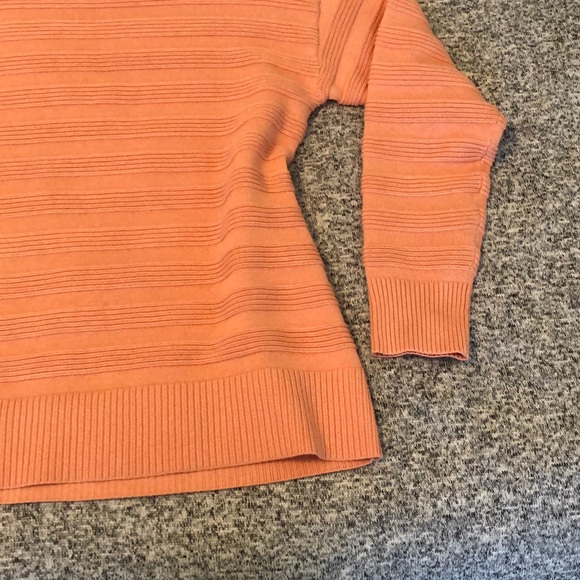 NWT.  Christopher and Banks Peach Sweater - Picture 5 of 11